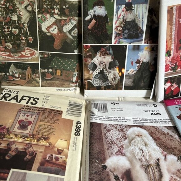 McCall Christmas Collection of Vintage Crafts sewing Patterns set of nine - Picture 2 of 7